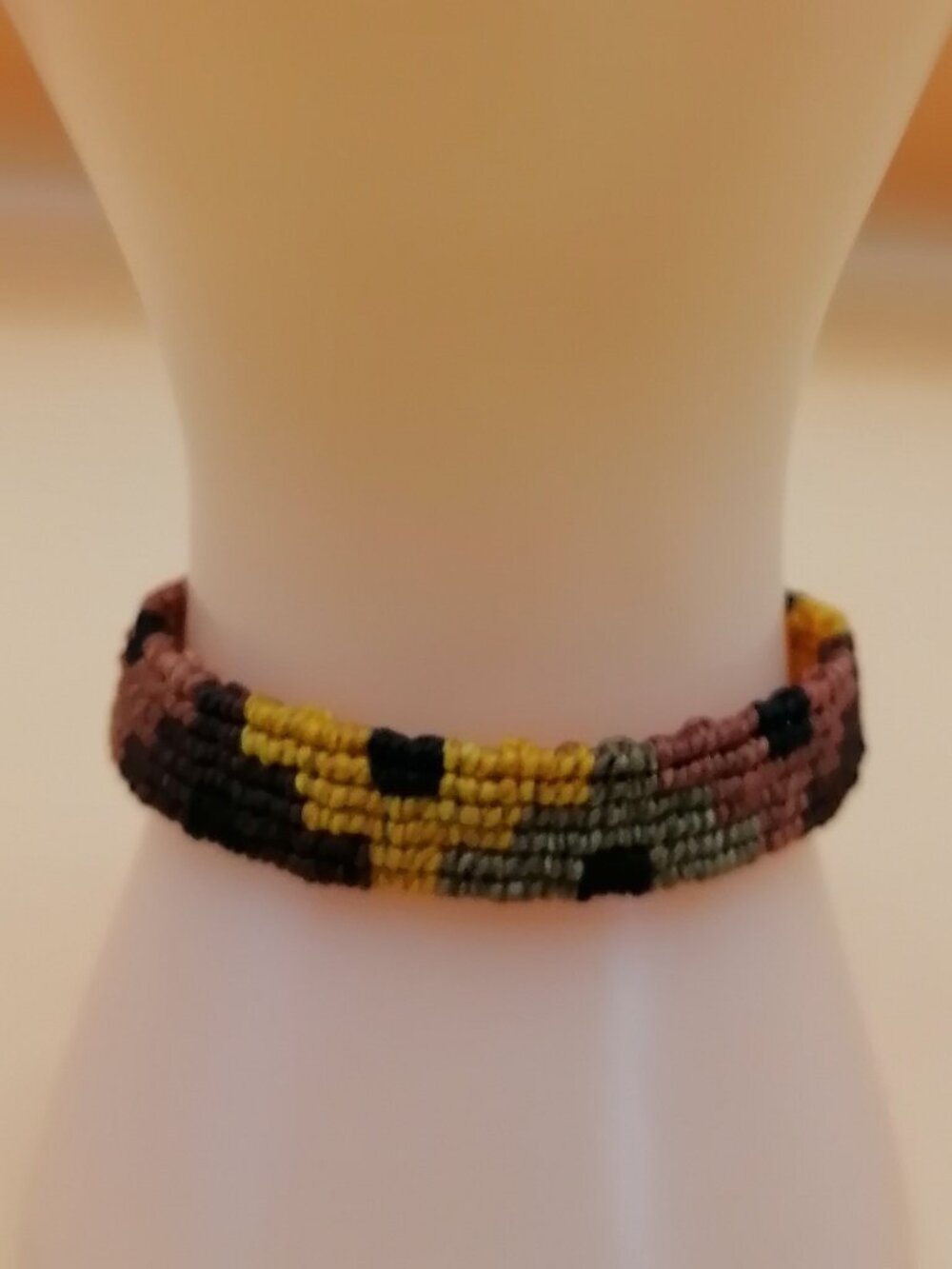 Chakana Handmade Bracelet Macramé Thread Ancestral Symbol